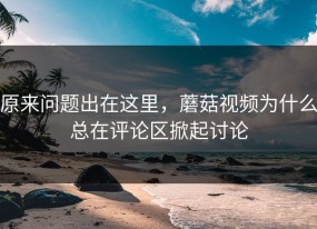 原来问题出在这里，蘑菇视频为什么总在评论区掀起讨论