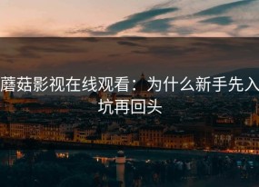 蘑菇影视在线观看：为什么新手先入坑再回头
