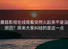 蘑菇影视在线观看突然火起来不是没原因？原来大家纠结的是这一点