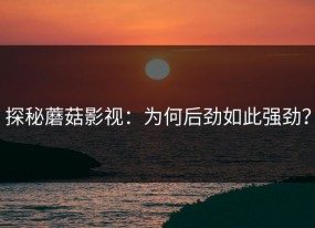 探秘蘑菇影视：为何后劲如此强劲？