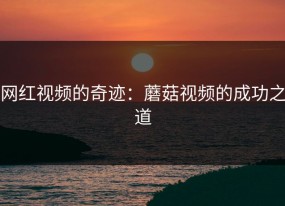 网红视频的奇迹：蘑菇视频的成功之道