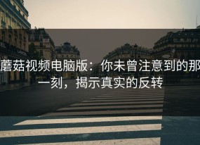 蘑菇视频电脑版：你未曾注意到的那一刻，揭示真实的反转