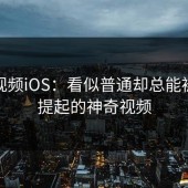 蘑菇视频iOS：看似普通却总能被反复提起的神奇视频