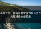 不是夸张，蘑菇视频官网为什么会在关键时候被想起来