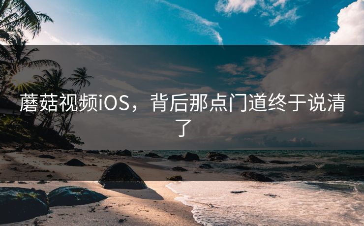 蘑菇视频iOS，背后那点门道终于说清了